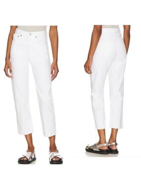 Agolde Riley High Rise Crop Straight Jeans 27